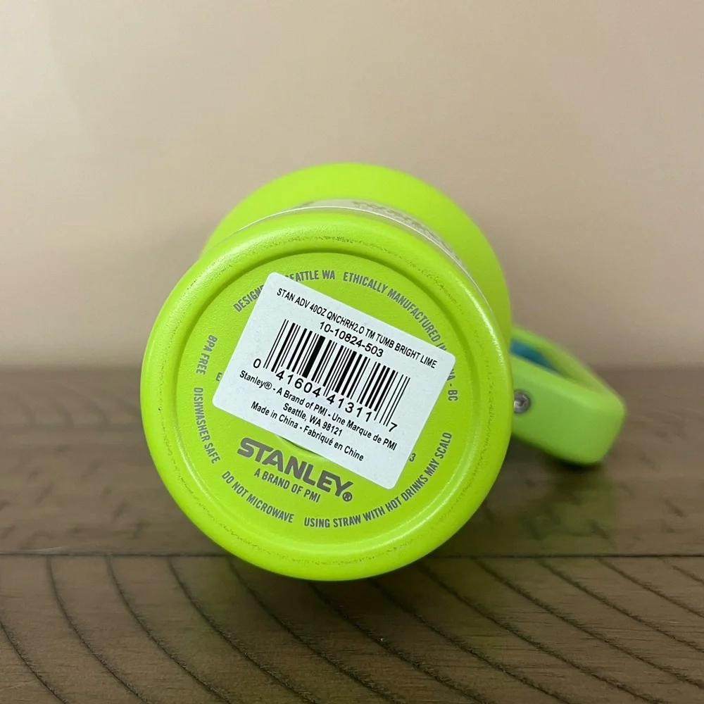 Stanley Quencher H2.0 FlowState Tumbler. 40oz Bright Lime - Picture 7 of 10
